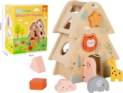 Wooden educational tree puzzle – colorful shapes for children aged 2+
