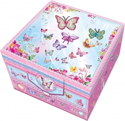 tajna dvoetažna dopisna set kutija s ukrasnim perom