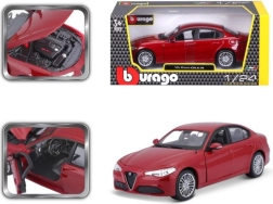 Bburago 1:24 Alfa Romeo Giulia (2016) Metalik crvena 18-21080