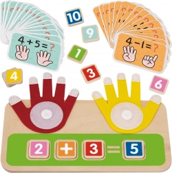 Tooky Toy drvena edukativna igračka za učenje brojanja na prstima
