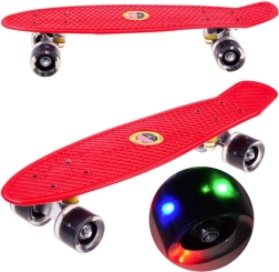 Skateboard Fiszka s LED kotačima
