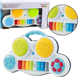 Interaktivni dječji klavir s bubnjevima i zvukovima životinja