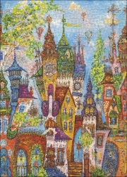 HEYE Puzzle Crveni lukovi: Čarobno selo 1000 dijelova