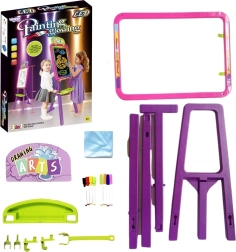 woopie dječja ploča 3u1 magnetska, suhopisna i crtanje svjetlom