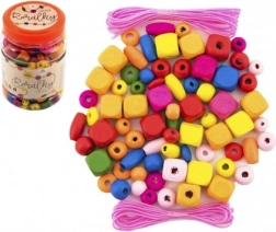 Šarene drvene perle s gumicama