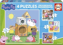 Set slagalica PRASE PEPPA 4u1 (12, 16, 20, 25 dijelova) EDUCA