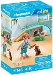 PLAYMOBIL dječak s morskim praščićima i kućicom za glodavce