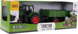 Zeleni traktor s prikolicom