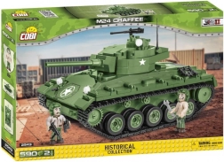 Cobi M24 Chaffee – građevni komplet tenka iz 2. svjetskog rata (590 dijelova, 2 figurice)