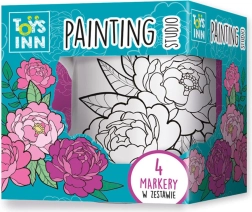 Keramička šalica za bojanje s motivom božura