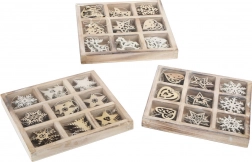 Set drvenih božićnih ukrasa Small Foot