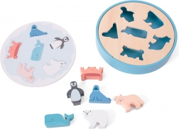 Drvene obrisne puzzle sa životinjama oceana