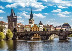 Prag – pogled na Karlov most, puzzle 1000 dijelova