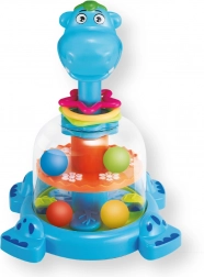 Dinosaur s kuglicama – šareni mehanički vrtuljak za djecu