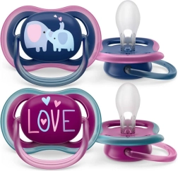 Philips AVENT Ultra Air duda varalica 18m+ za djevojčice slon 2 kom