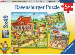 Ravensburger puzzle praznici na selu 3×49 dijelova