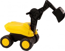 dječji vozni bager sa sjedalom, okret 360°, pomična žlica – žuti