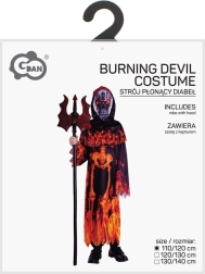 Dječji kostim vraga s kapuljačom 110–120 cm