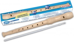 Klasična drvena flauta bijela