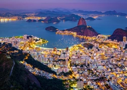 Puzzle ENJOY Rio de Janeiro noću, Brazil – 1000 dijelova