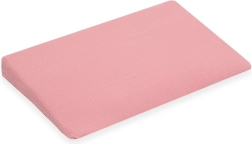 Mušelinaska navlaka za dječji jastuk – klin New Baby Standard 59 × 37 cm ružičasta