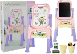 Children's Double-sided Magnetic Board Pink-Purple