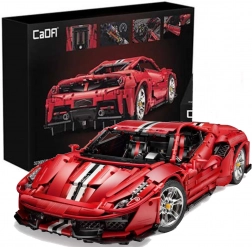 Stavebnica CaDA crveni sportski automobil Italian Super Car 1:8, 3236 dijelova