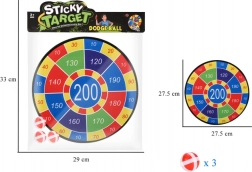 Meta za sigurno bacanje s lopticama na čičak 28 cm