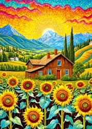 ENJOY puzzle Kuća suncokreta – 1000 dijelova