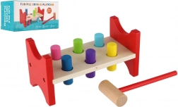 Drvena udaraljka s čekićem za razvoj motorike