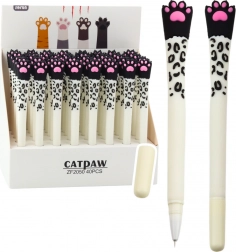 Gel olovka Mačja Šapica Plava Tinta Bijela i Crna