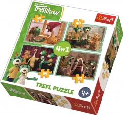 Puzzle Trefliki 4u1 s različitim stupnjem težine
