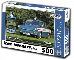 Slagalica Retro-automobili Škoda 1000 MB VB (1967) 500 dijelova