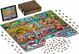 Drvene puzzle WOODEN CITY Nevjerojatno kraljevstvo životinja, 4000 dijelova