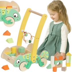 Classic World drveno hodalica Kameleon s kockama