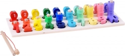 Drvena edukativna igračka za učenje brojeva s štapom za ribice