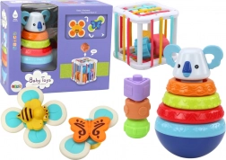 Set osjetilnih igračaka Tower Koala Educational Cube Spinners