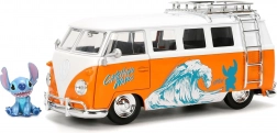 Stitch figurica 4 cm i model Volkswagen T1 1:24 od Jada Toys