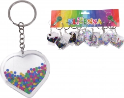 Akrilni privjesak s glitterom – srce