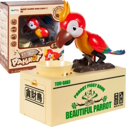Coin-Eating Parrot Piggy Bank