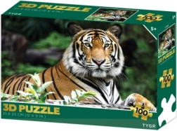 3D puzzle tigar, 100 dijelova