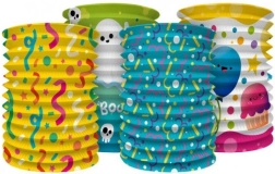 Šareni papirnati lampion valjak 15 cm