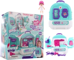 Doktorski set 3u1 s ruksakom i lutkom