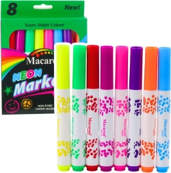 Set neonskih markera, vodena tinta, 8 kom