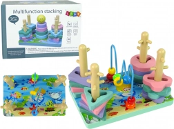 Drvene kocke Morski svijet Edukativne kuglice