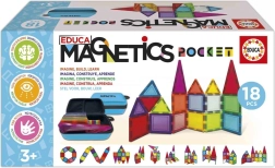 Educa magnetska konstrukcijska igra Magnetics u futroli, 18 dijelova