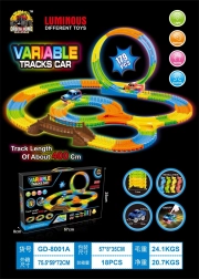 Utrkujuca svjetleća autodromska staza VARIABLE, 179 dijelova