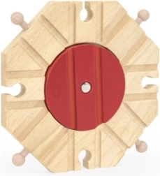 Drvena okretnica s 8 izlaza za željezničku prugu za vlakiće