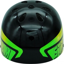 Biciklistička kaciga Dazzler crna sa zeleno-žutim detaljima – veličina M