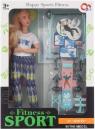 Zglobna lutka s fitness dodacima